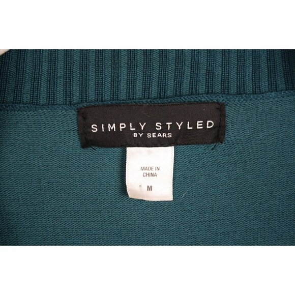 Simply Styled by Sears Women's Open Hunter Green Cardigan Size M - Picture 2 of 3